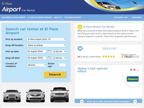 El paso airport car rental