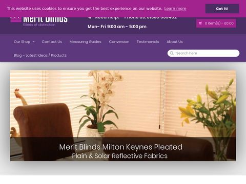 Merit Blinds - Instant Quotes and Easy Online Ordering for Made to Measure Blinds in the UK