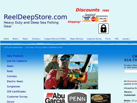 ReelDeepStore.com Reels Rods and Deep Sea Fishing Gear