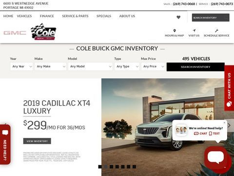 Kalamazoo New & Used Cars | Cole Century Pontiac Buick GMC Cadillac