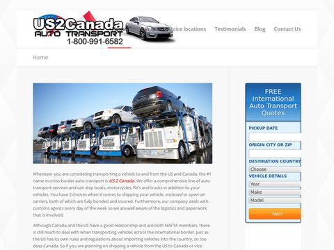 US2Canada Auto Transport