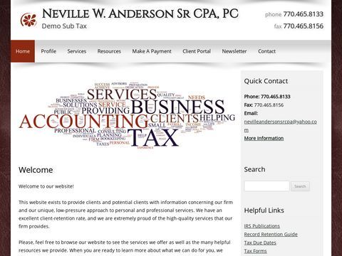 Neville W Anderson Sr CPA, PC