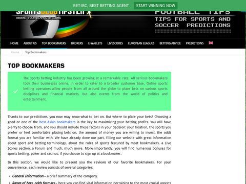 Reviews of top online bookmakers