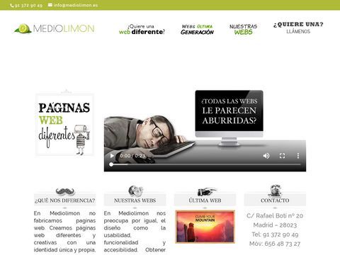 Medio Limón. Madrid. Algo diferente en diseño web y gráfico.