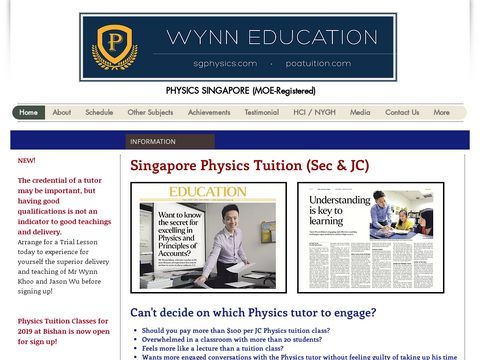 SG Physics Tuition