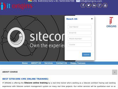 best sitecore cms online training institute in hyderabad