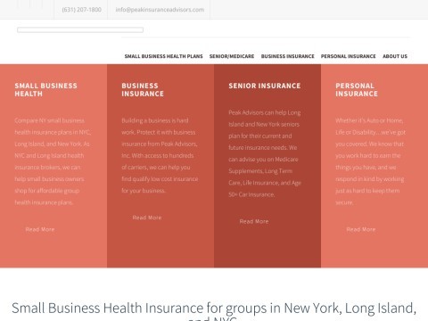Health Insurance, Business, Auto - Medford, Long Island, New York Insurance Broker - Peak Advisors, Inc.