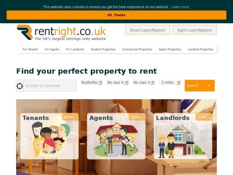 Property to Rent throughout the UK on Rentright