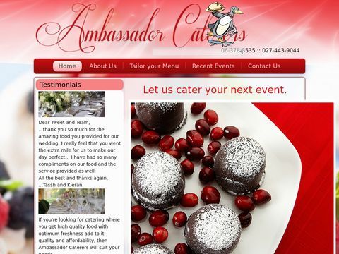 Ambassador, Caterers | Quality, Catering, Services, Buffet | Masterton, Wairarapa