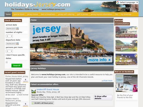 Jersey Holidays, Jersey Hotels, Jersey Holidays 2011 & Jersey Tourist Information