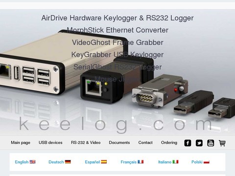 Hardware keylogger solutions - KeeLog