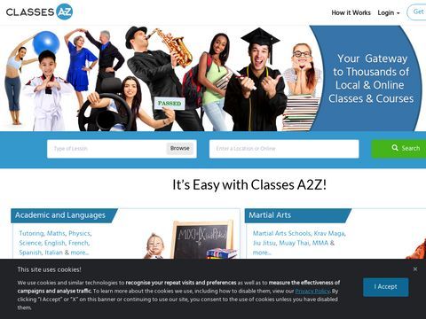 Classes A to Z | Local & Online Lessons, Teachers & Tutors