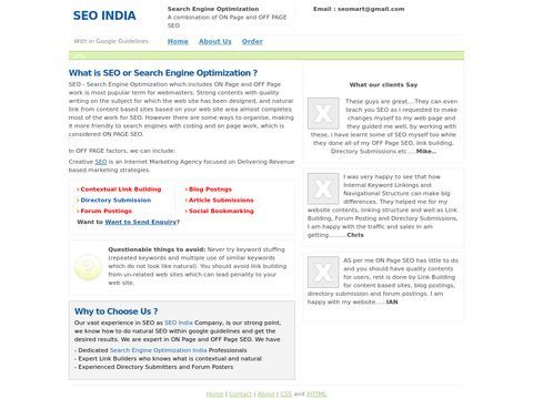 Search Engine Optimization Company India