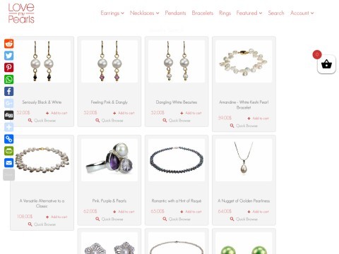 Love My Pearls ~ Pearl Jewelry ~ Earrings, Necklaces & More