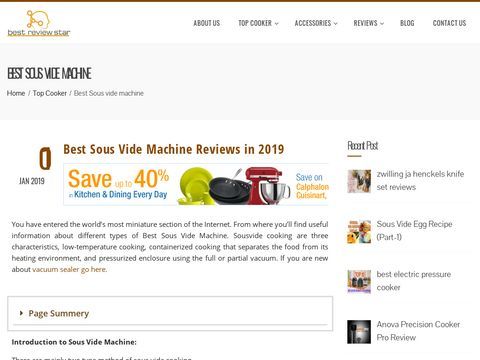 Best Sous Vide Machine Reviews 2018 - With Depth Compression Chart