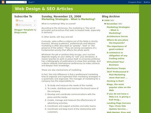 Web design and SEO Articles