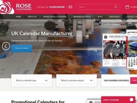 Rose Calendars - Leaders in Promotional Calendars