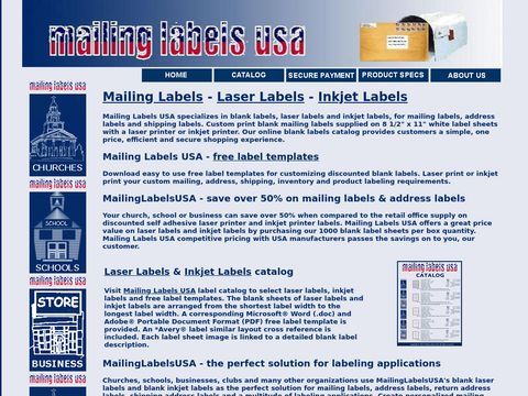 Mailing Labels USA Laser Labels Inkjet Labels Free Templates
