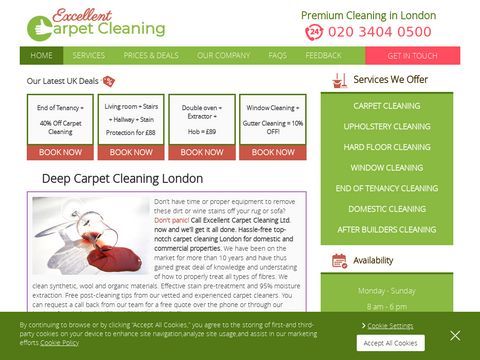 Excellent Carpet Cleaning - Up to 60% Discount In London