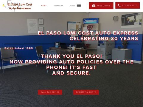 El Paso Low Cost Auto Insurance