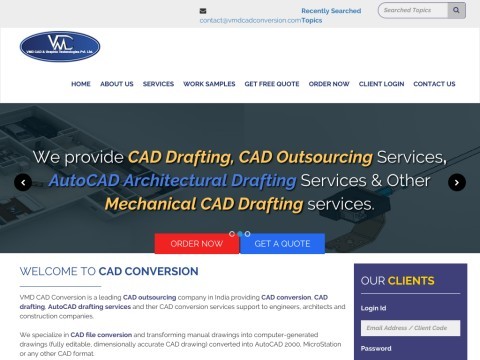 CAD drafting Services CAD conversion company Paper to CAD