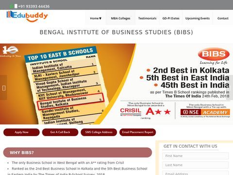 Bengal Institute of Business Studies (BIBS), MBA -Edubuddy