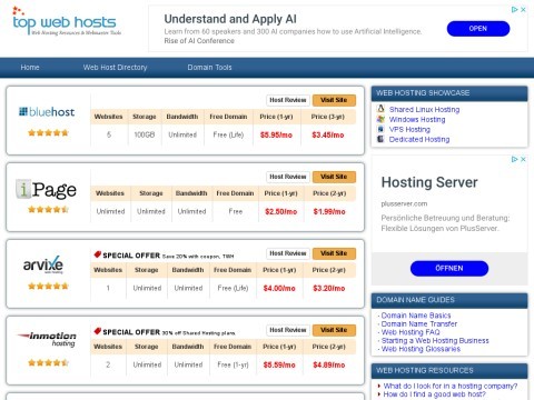 Web Hosting Resources & Webmaster Tools