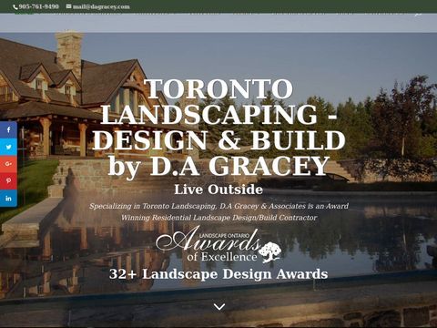 dagracey.com Toronto landscaping for luxury homes