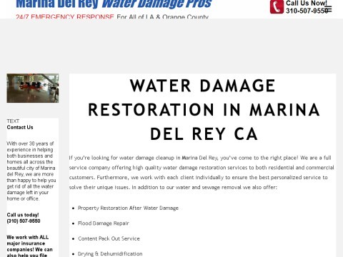 Marina del Rey Water Damage