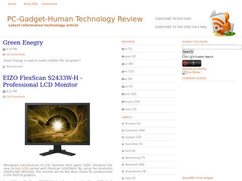 PC-Gadget-Human Technology Review