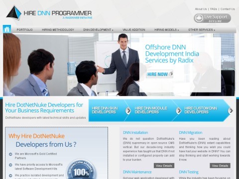 Hire DotNetNuke Programmers | Offshore DNN Development India