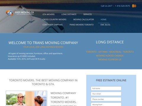 Trans Moving Movers Toronto