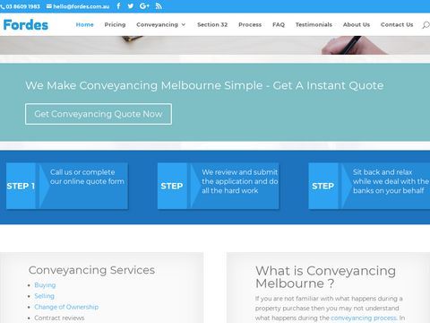 Fordes Conveyancing Melbourne