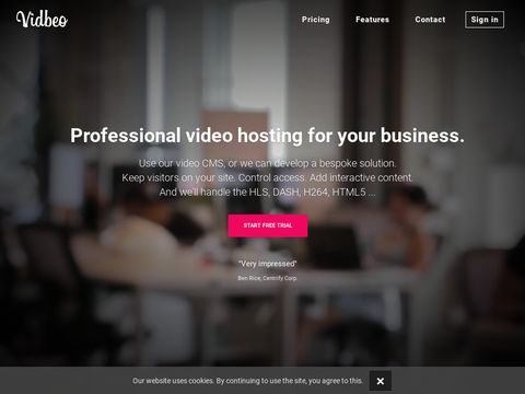 Vidbeo: Business Video Hosting