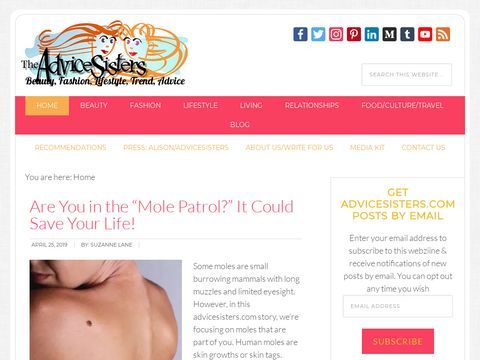 Advice Sisters Lifestyle website - Advice: beauty, fashion, lifestyle & trends