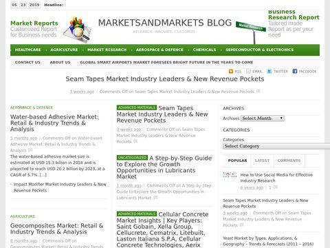 Markets Research Report, Business Research, Market Research