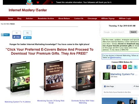 Internet Mastery Center - The Freeload Page