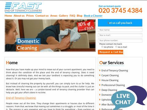 Fast End of Tenancy Cleaning London