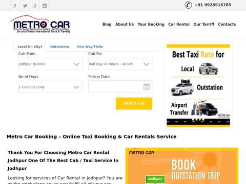 Car Rental Jodhpur, Car Hire Jodhpur, Taxi Booking Jodhpur, Book Cab Jodhpur