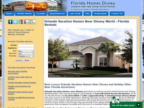 Florida Vacation Rental Homes Near Disney Orlando