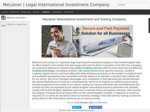 MeLioner | Legal International Investment Company