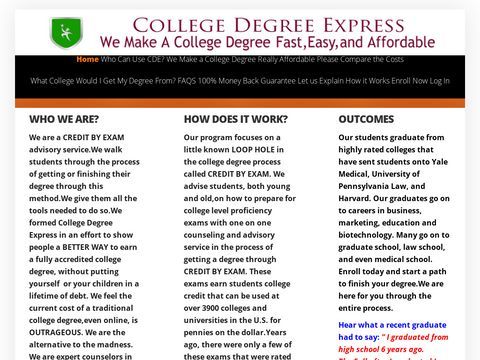 College Degree Express - An Affordable Way to College Degree