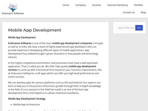 Mobile App Development Company India | Endurance Softwares