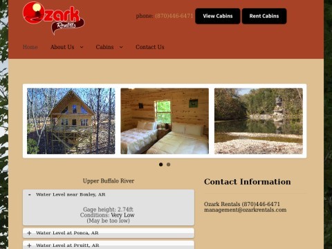 ozark mountain cabins