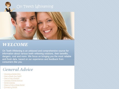On Teeth Whitening - Methods, Products & Cost