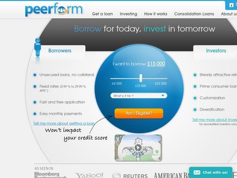 Peerform Peer-to-Peer Lending, Personal Loans 