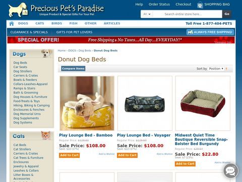pillow dog bed - Precious Pets Paradise