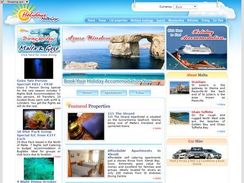 Accommodation & Holiday Lets in Malta & Gozo, Europe