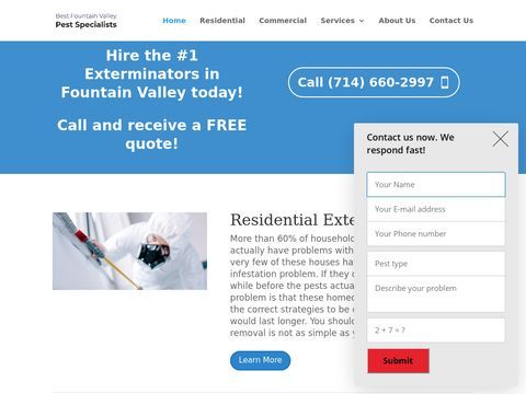Best Fountain Valley Pest Specialists