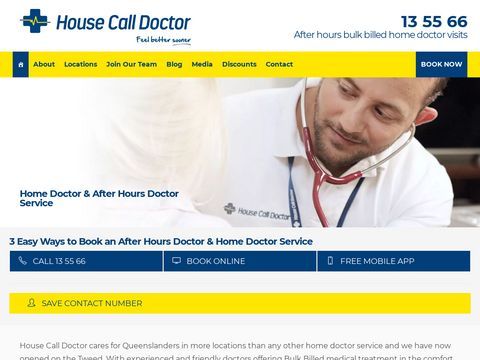 House Call Doctor - Call 13 55 66 